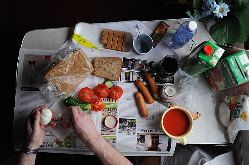 Еда в поезд